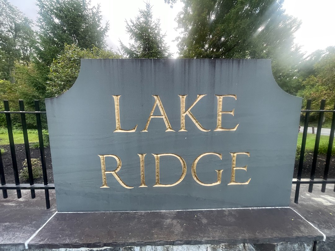Granite stone sign job